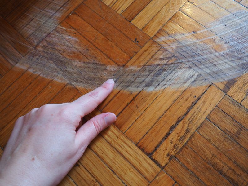 Wood Floor Scratch Repair detail